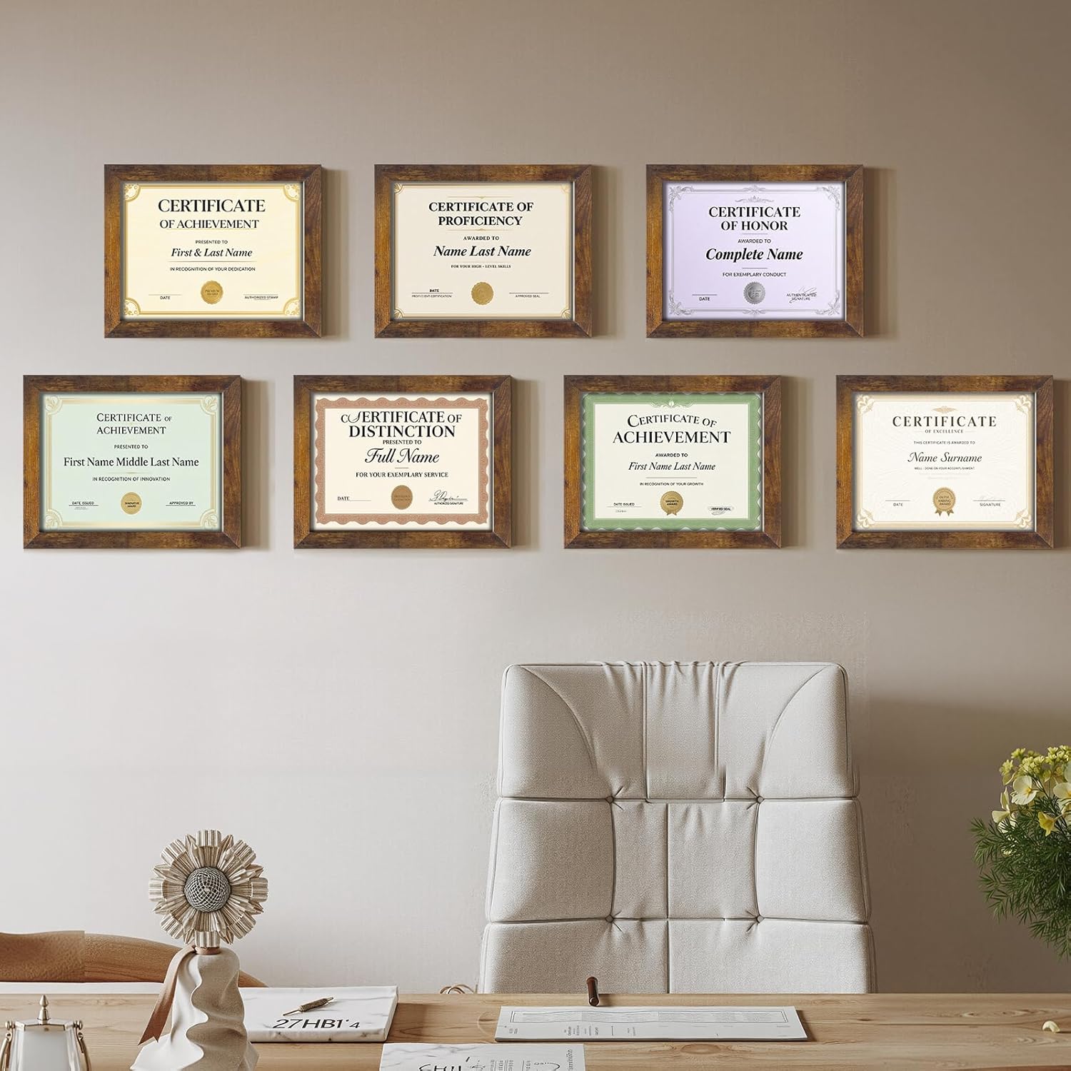 Certifications wall at Braces and Beyond
